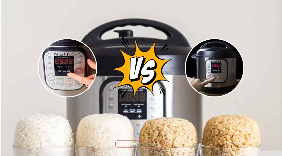 instant pot rice button vs manual