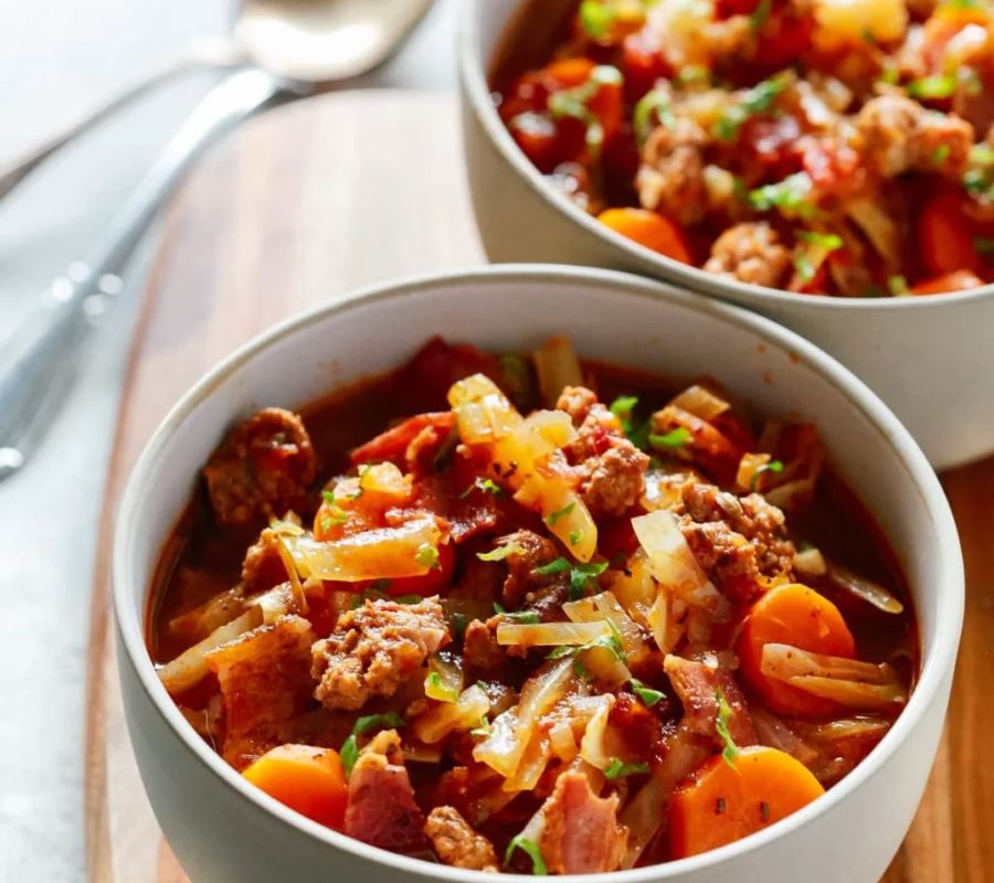 Cabbage and Sausage Stew