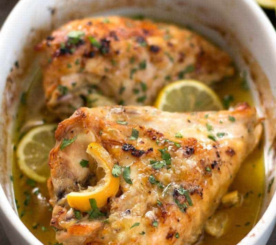 Lemon Garlic Roasted Chicken