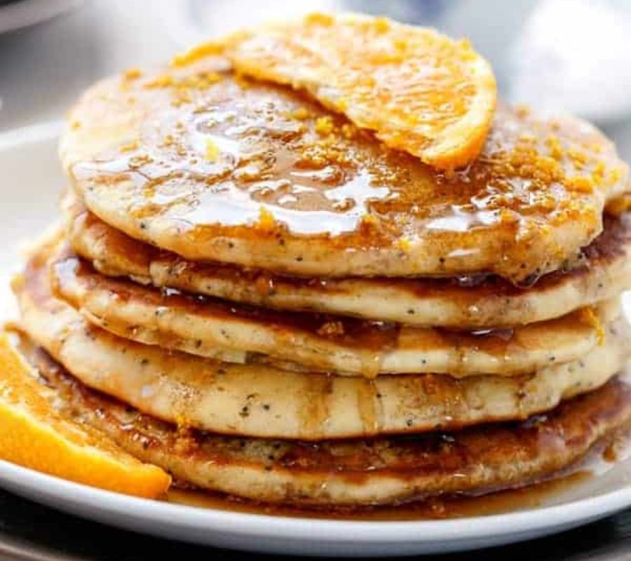 Orange Poppy Seed Pancakes