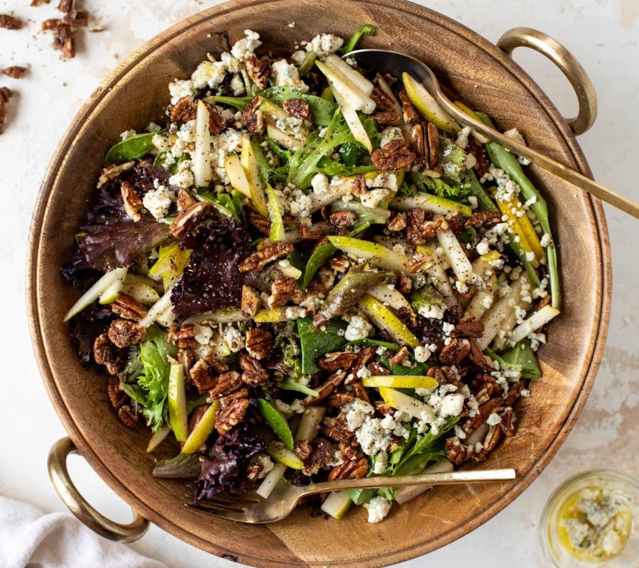 Pear & Gorgonzola Winter Pasta Salad