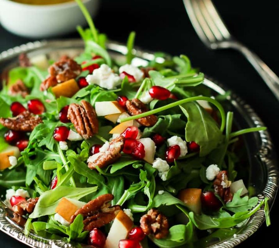 Pomegranate and Goat Cheese Salad