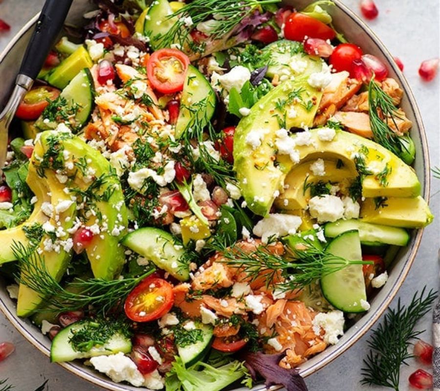 Smoked Salmon & Avocado Pasta Salad