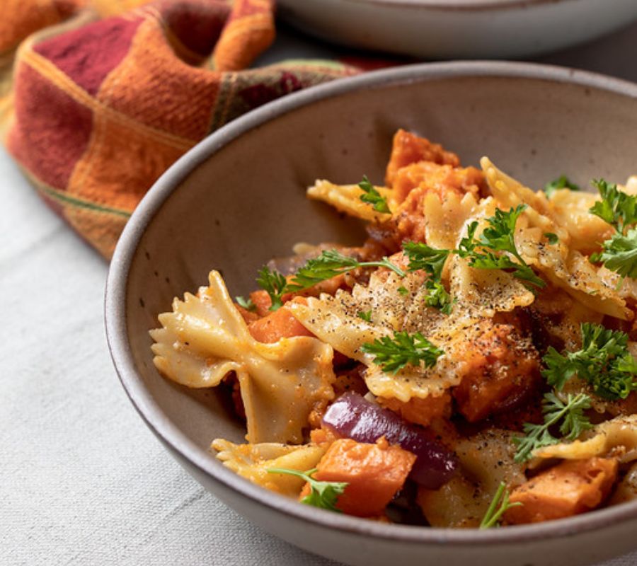 Smoky Bacon & Sweet Potato Pasta Salad