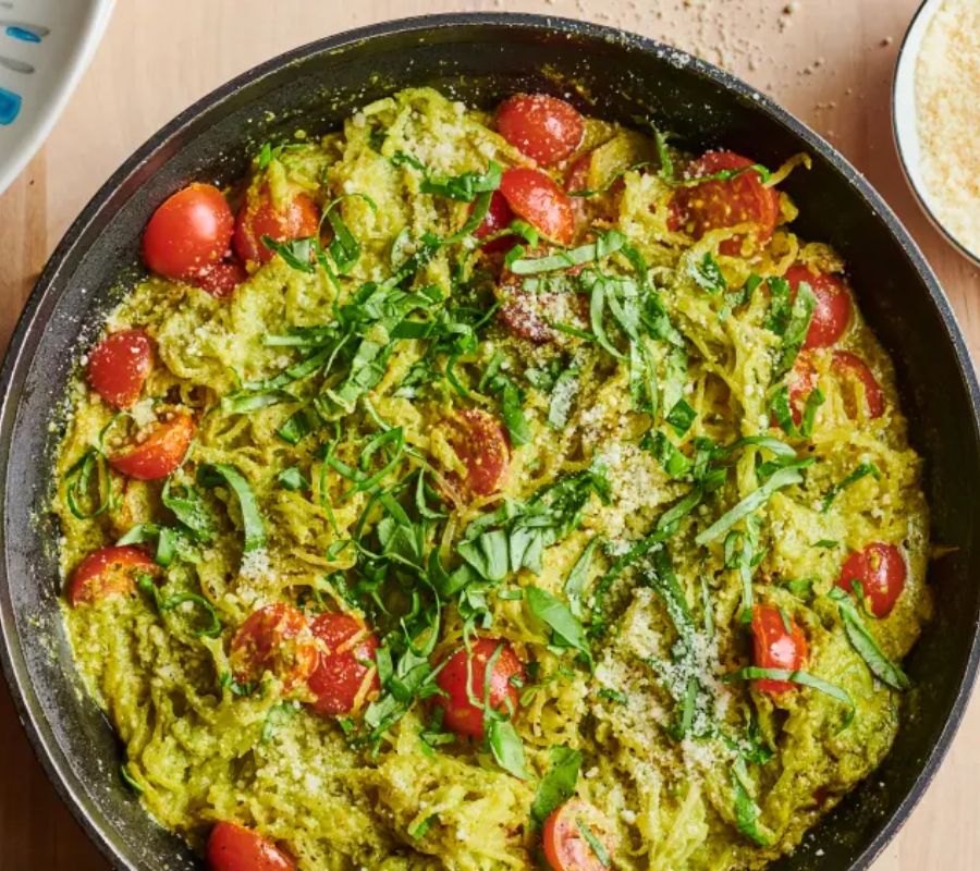 Spaghetti Squash with Pesto