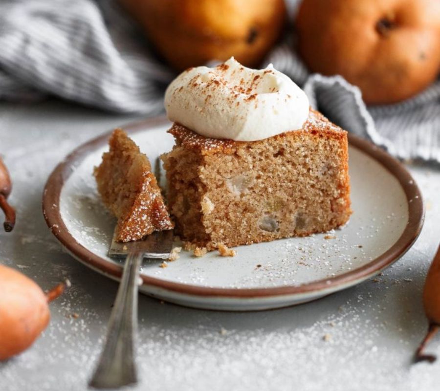 Spiced Pear and Almond Cake