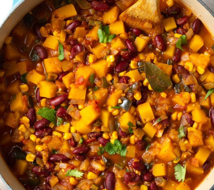 Spicy Butternut Squash Chili