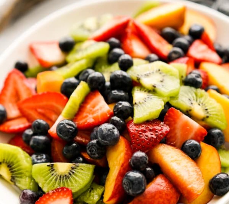 Winter Fruit Salad with Honey Lime Dressing