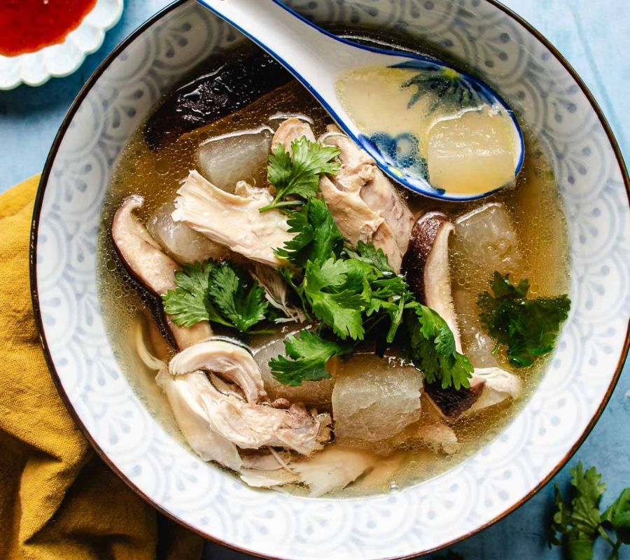 Winter Melon and Lotus Root Soup