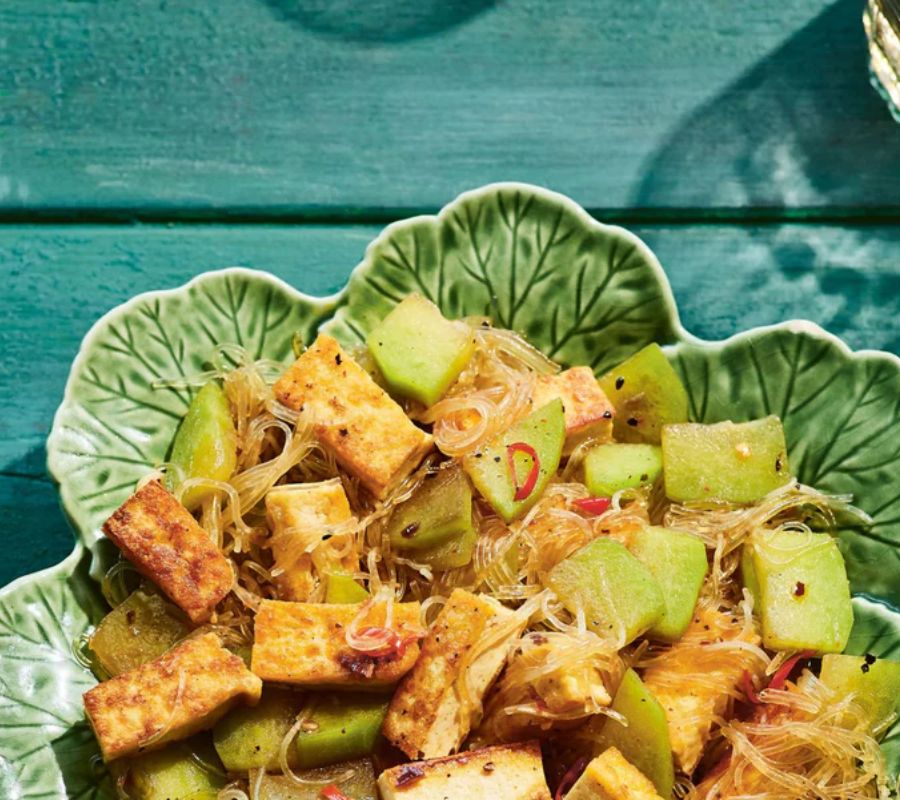 Winter Melon and Tofu Stir Fry