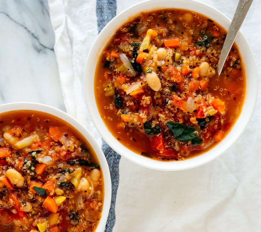 Winter Vegetable & Quinoa Soup