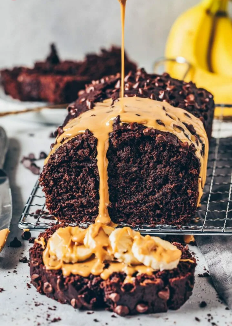 Vegan Chocolate Banana Bread