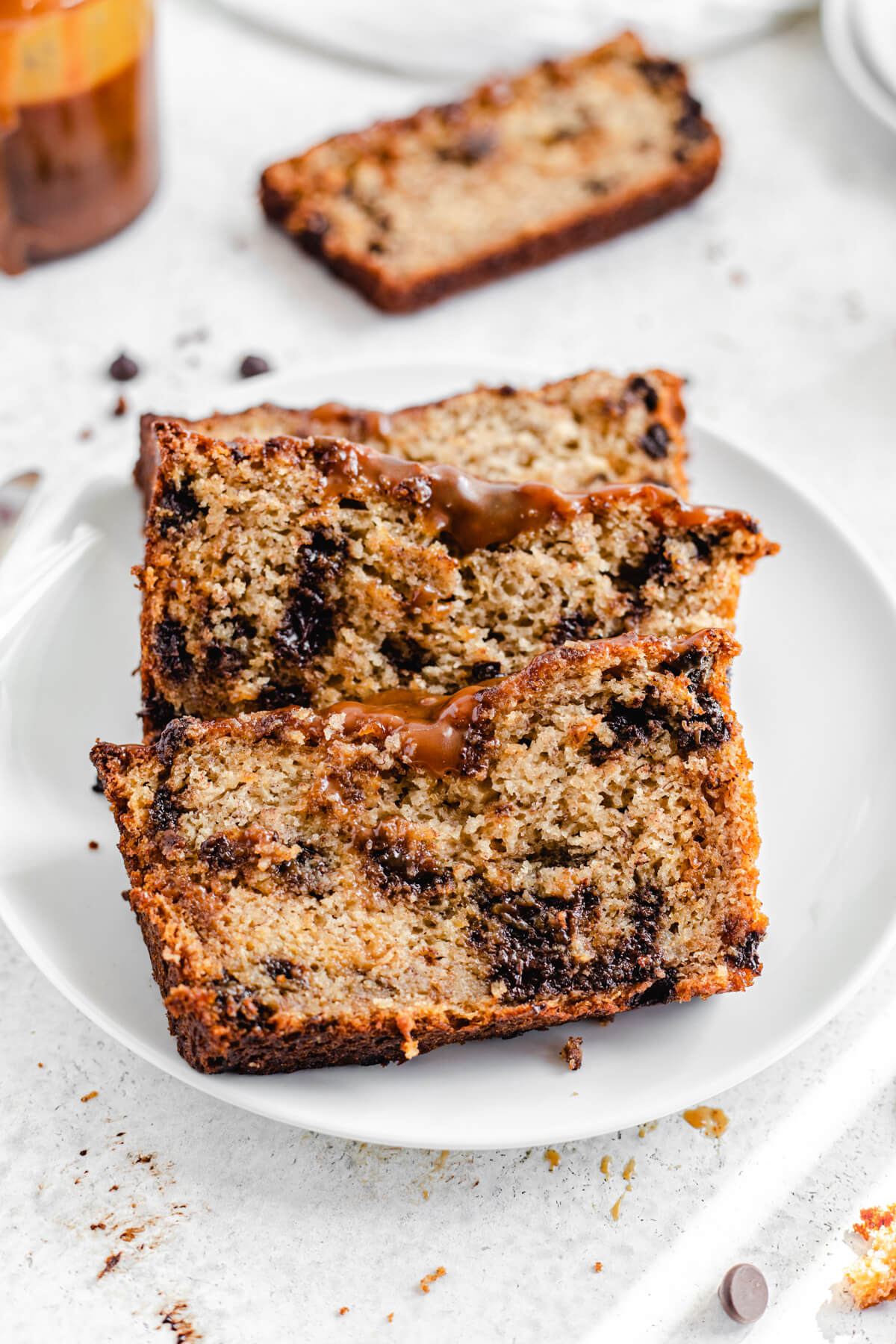 Salted Caramel Chocolate Banana Bread