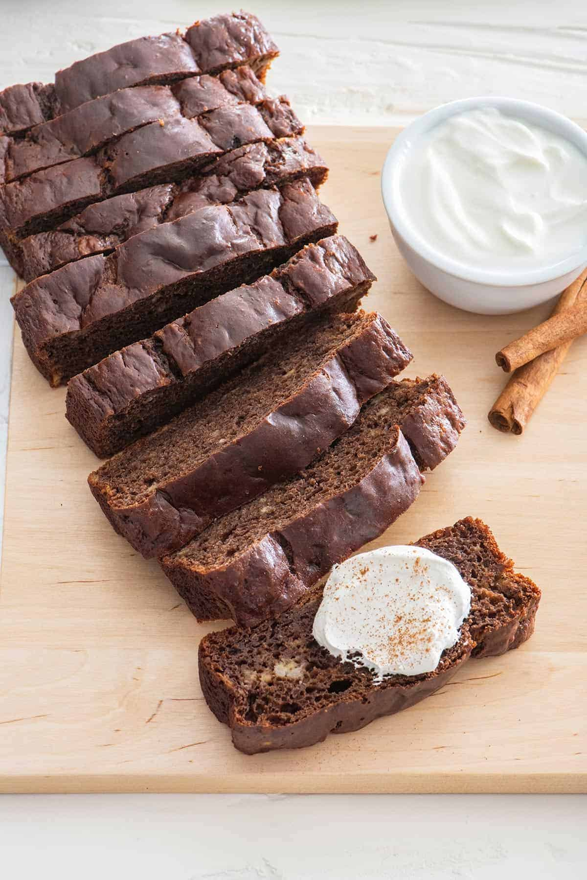 Cinnamon Chocolate Banana Bread