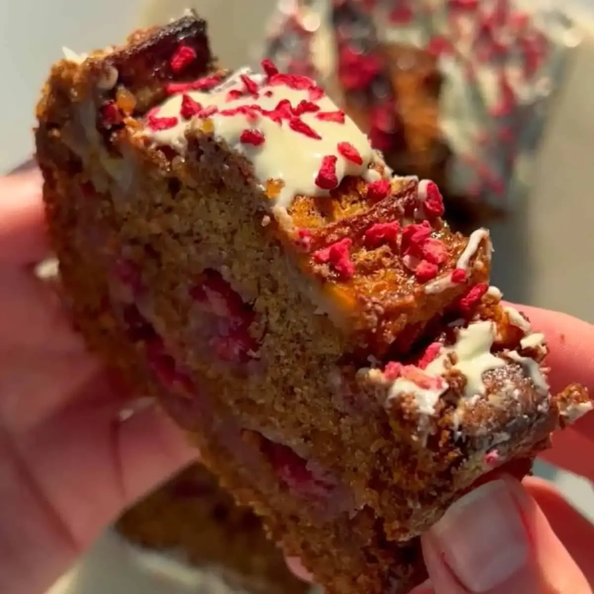 White Chocolate Raspberry Banana Bread