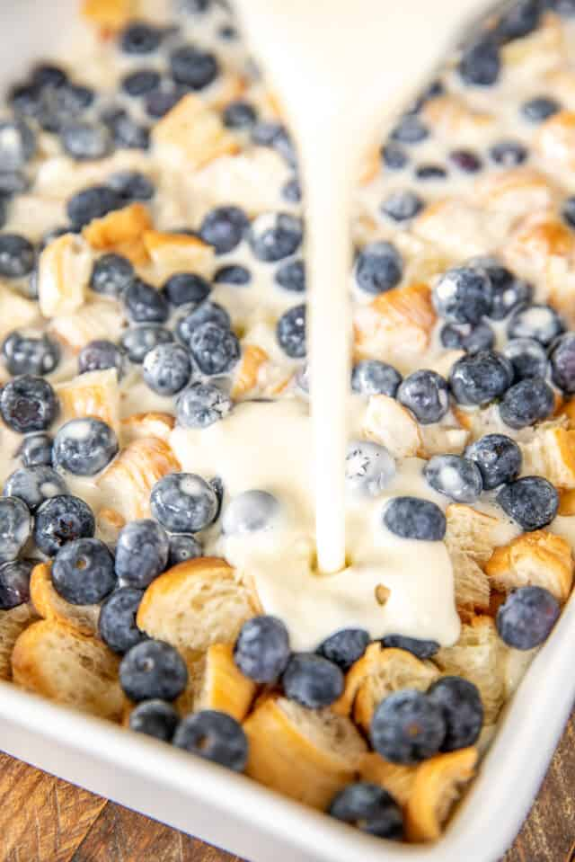 Blueberry Croissant Casserole