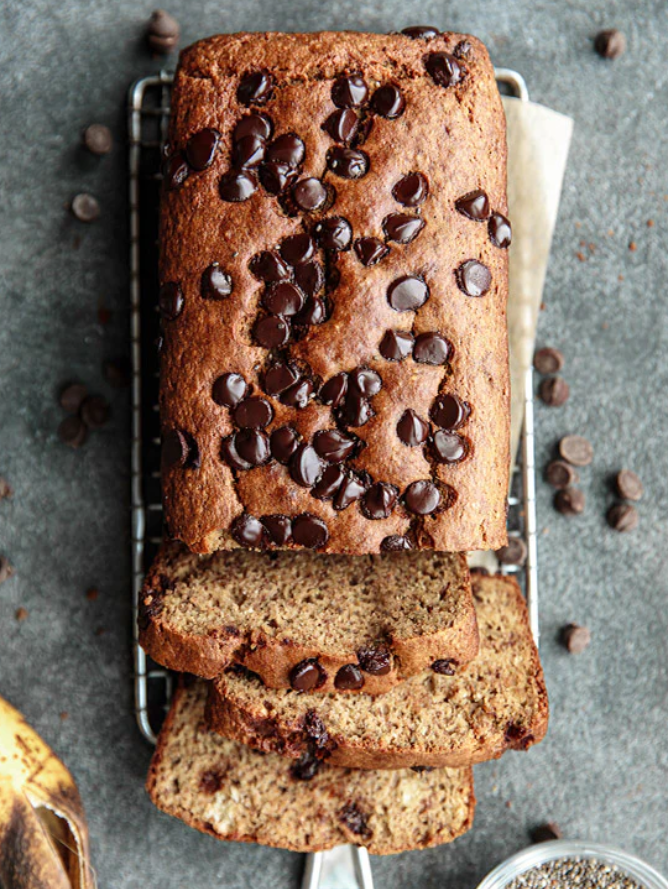 Chocolate Banana Bread with Chia Seeds