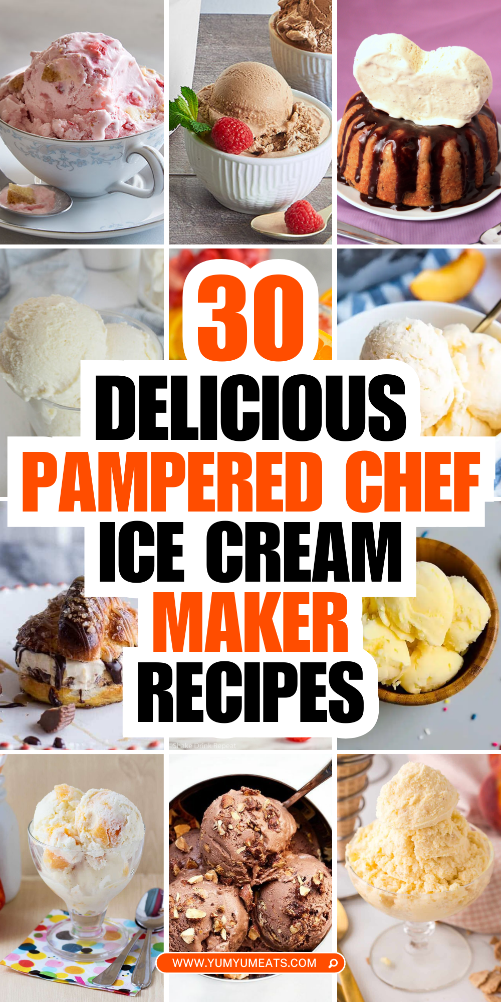 pampered chef ice cream maker recipes